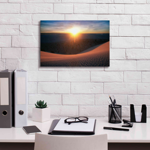 Image of 'Curved Dune Spot Removed' by Thomas Haney, Giclee Canvas Wall Art,18 x 12