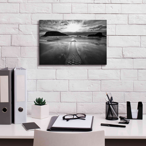 Image of 'Harris Stream 1 B&W' by Thomas Haney, Giclee Canvas Wall Art,18 x 12
