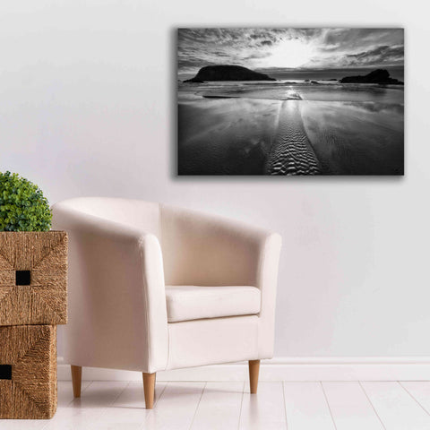 Image of 'Harris Stream 1 B&W' by Thomas Haney, Giclee Canvas Wall Art,40 x 26