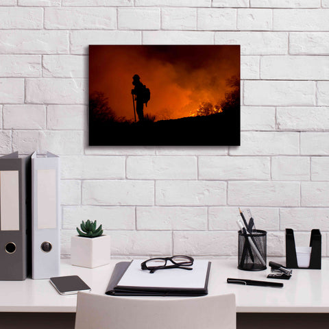 Image of 'Holding Line' by Thomas Haney, Giclee Canvas Wall Art,18 x 12