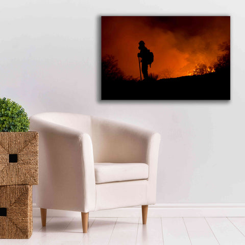 Image of 'Holding Line' by Thomas Haney, Giclee Canvas Wall Art,40 x 26