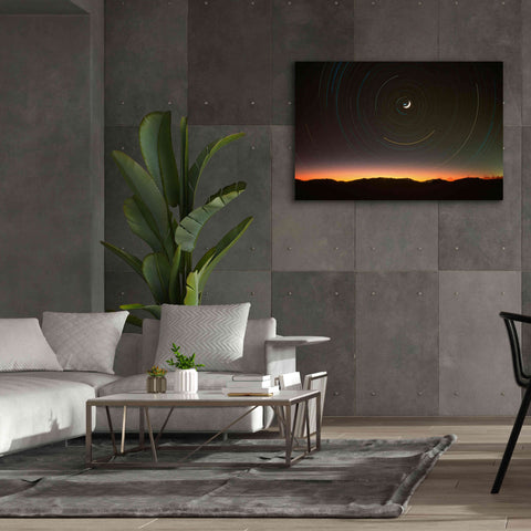 Image of 'Moon North Star' by Thomas Haney, Giclee Canvas Wall Art,60 x 40