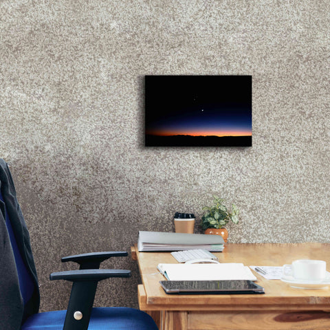 Image of 'Moon Planets' by Thomas Haney, Giclee Canvas Wall Art,18 x 12