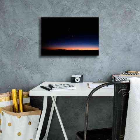 Image of 'Moon Planets' by Thomas Haney, Giclee Canvas Wall Art,18 x 12