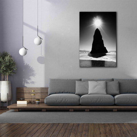 Image of 'Rock Pillar Sun' by Thomas Haney, Giclee Canvas Wall Art,40 x 60
