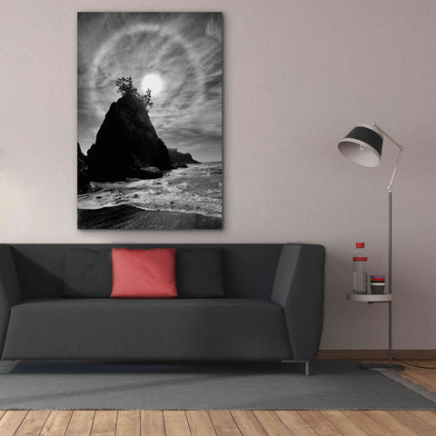 Image of 'Sun Halo 2 Proc B&W' by Thomas Haney, Giclee Canvas Wall Art,40 x 60