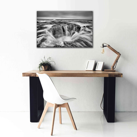 Image of 'Thors Well B&W' by Thomas Haney, Giclee Canvas Wall Art,40 x 26