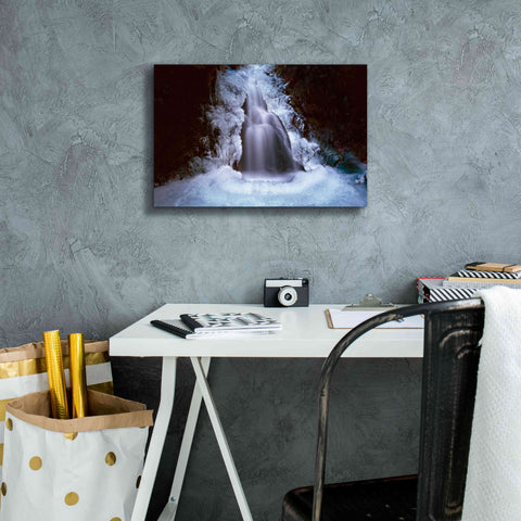 Image of 'Ice Fall 3' by Thomas Haney, Giclee Canvas Wall Art,18 x 12