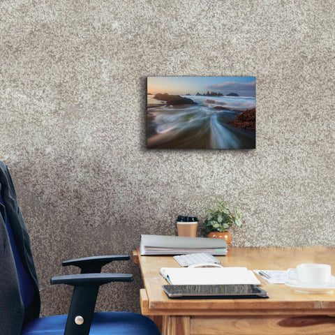 Image of 'Seal Rock Horiz Torrent' by Thomas Haney, Giclee Canvas Wall Art,18 x 12