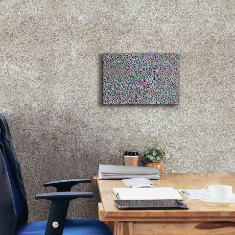 Image of 'Vibrant Sea Foam' by Thomas Haney, Giclee Canvas Wall Art,18 x 12