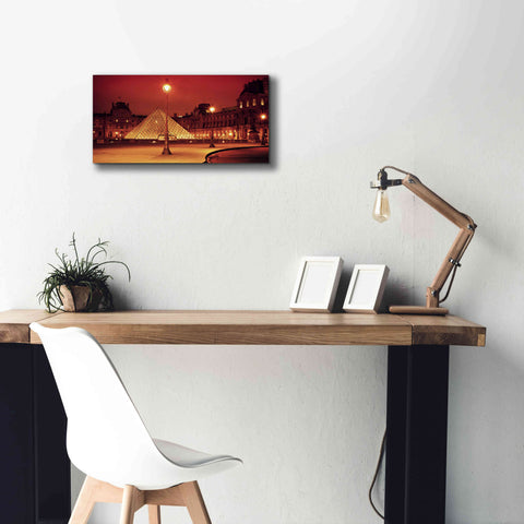Image of 'Louvre' by Sebastien Lory, Giclee Canvas Wall Art,24 x 12