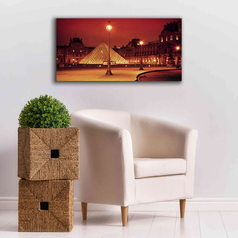 Image of 'Louvre' by Sebastien Lory, Giclee Canvas Wall Art,40 x 20