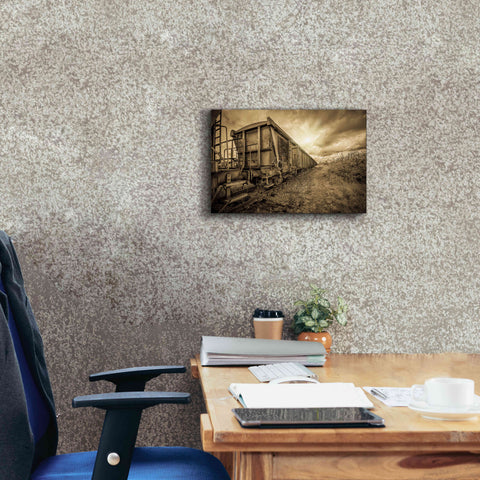 Image of 'Lost Train' by Sebastien Lory, Giclee Canvas Wall Art,18 x 12