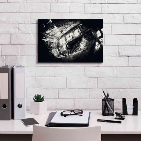 Image of 'Sanat stairs' by Sebastien Lory, Giclee Canvas Wall Art,18 x 12