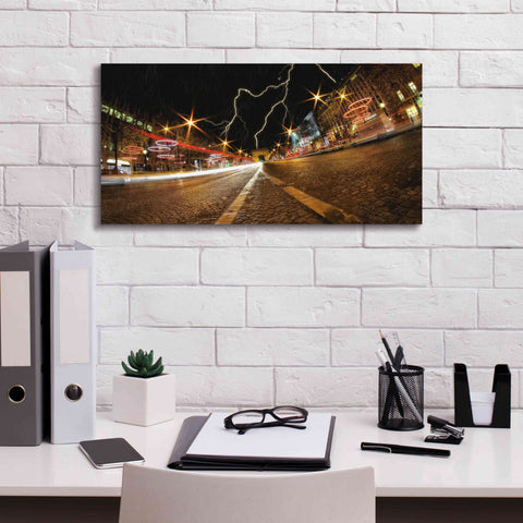 Image of 'Elysee storm' by Sebastien Lory, Giclee Canvas Wall Art,24 x 12