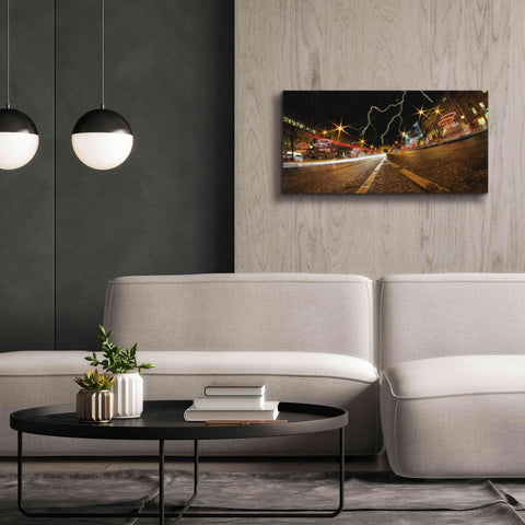 Image of 'Elysee storm' by Sebastien Lory, Giclee Canvas Wall Art,40 x 20