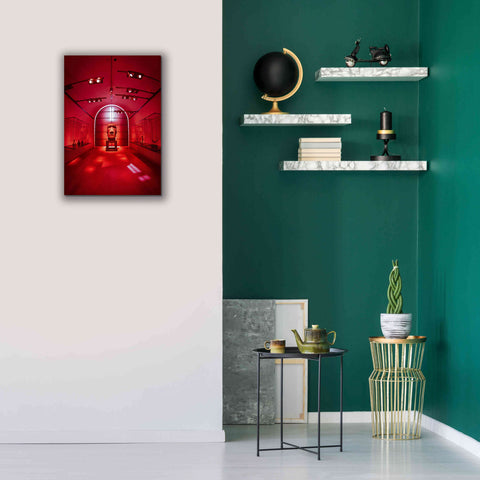 Image of 'Red Sculpture' by Sebastien Lory, Giclee Canvas Wall Art,18 x 26