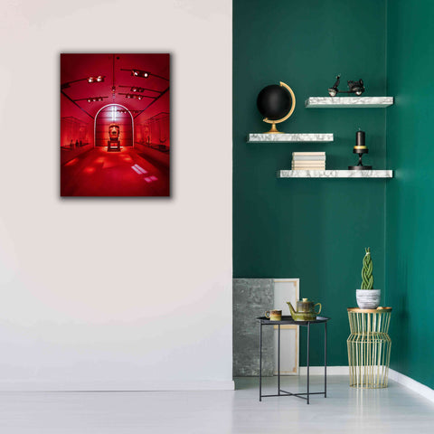 Image of 'Red Sculpture' by Sebastien Lory, Giclee Canvas Wall Art,26 x 34