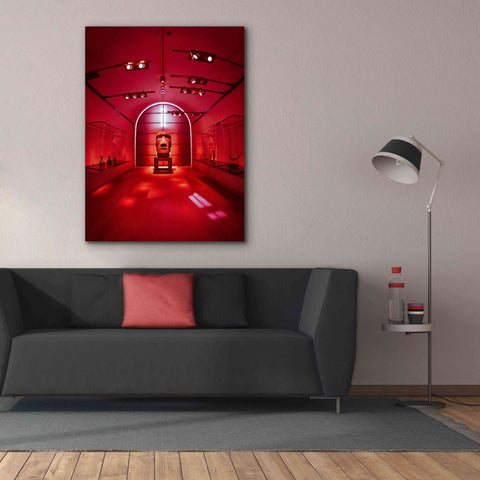 Image of 'Red Sculpture' by Sebastien Lory, Giclee Canvas Wall Art,40 x 54