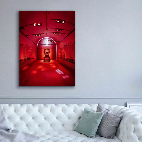 Image of 'Red Sculpture' by Sebastien Lory, Giclee Canvas Wall Art,40 x 54