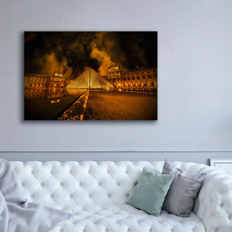 Image of 'Lourve Pyramid' by Sebastien Lory, Giclee Canvas Wall Art,60 x 40