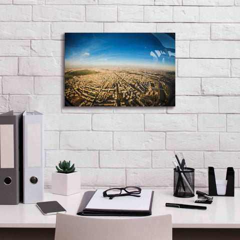 Image of 'Urban Sky' by Sebastien Lory, Giclee Canvas Wall Art,18 x 12