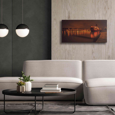 Image of 'Paris Lost Boat' by Sebastien Lory, Giclee Canvas Wall Art,40 x 20