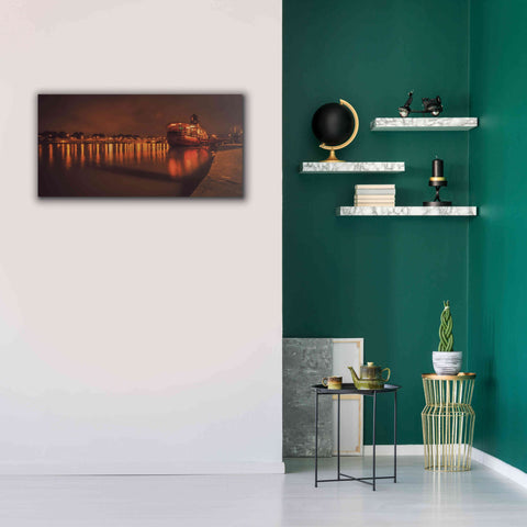 Image of 'Paris Lost Boat' by Sebastien Lory, Giclee Canvas Wall Art,40 x 20