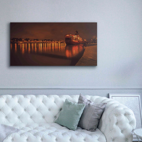 Image of 'Paris Lost Boat' by Sebastien Lory, Giclee Canvas Wall Art,60 x 30