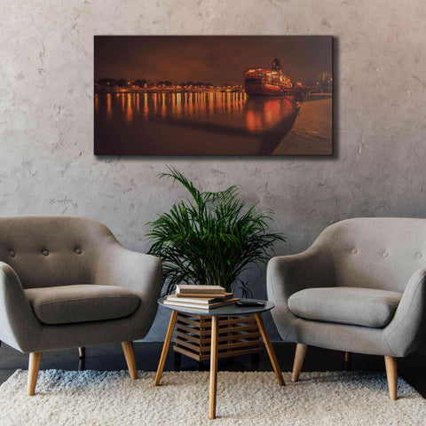Image of 'Paris Lost Boat' by Sebastien Lory, Giclee Canvas Wall Art,60 x 30