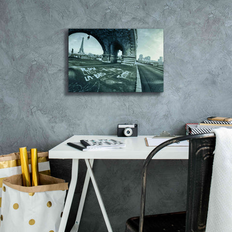 Image of 'Paris Tennis' by Sebastien Lory, Giclee Canvas Wall Art,18 x 12