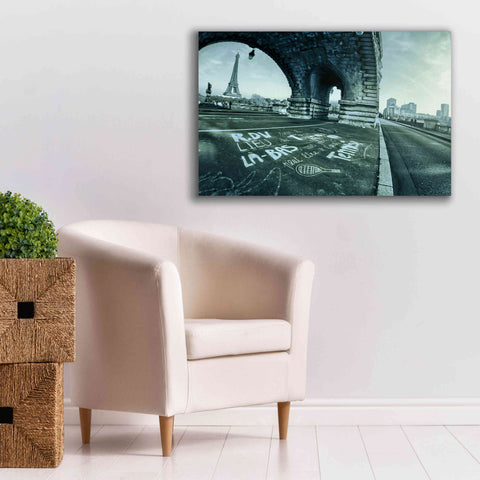 Image of 'Paris Tennis' by Sebastien Lory, Giclee Canvas Wall Art,40 x 26