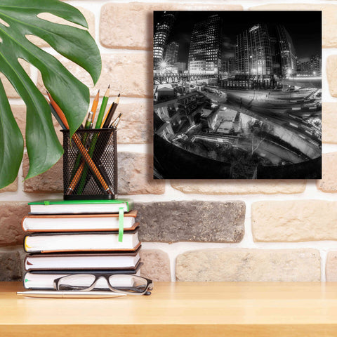 Image of 'Defense Bw' by Sebastien Lory, Giclee Canvas Wall Art,12 x 12