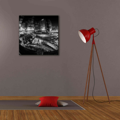 Image of 'Defense Bw' by Sebastien Lory, Giclee Canvas Wall Art,26 x 26