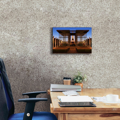 Image of 'Dupli Eiffel' by Sebastien Lory, Giclee Canvas Wall Art,18 x 12