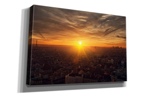 Image of 'Paris Sunset' by Sebastien Lory, Giclee Canvas Wall Art