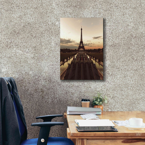 Image of 'Fire Eiffel tOWER' by Sebastien Lory, Giclee Canvas Wall Art,18 x 26
