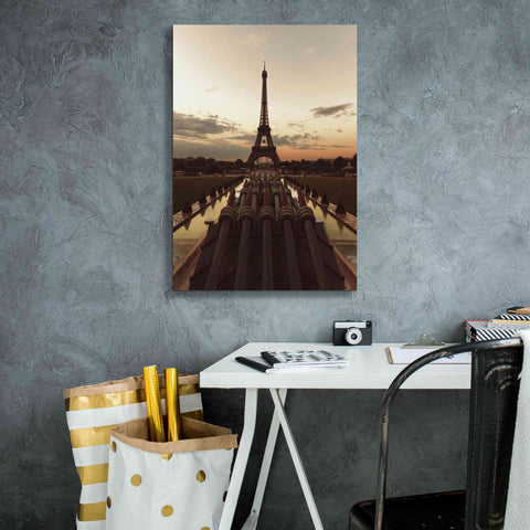 Image of 'Fire Eiffel tOWER' by Sebastien Lory, Giclee Canvas Wall Art,18 x 26