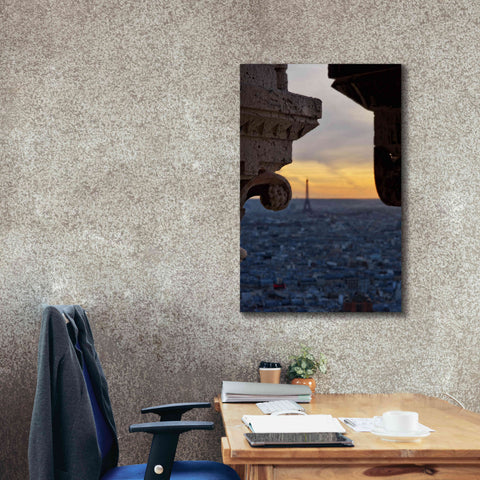 Image of 'Distant Eiffel Tower' by Sebastien Lory, Giclee Canvas Wall Art,26 x 40