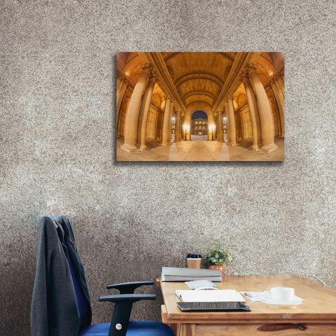 Image of 'Golden Columns' by Sebastien Lory, Giclee Canvas Wall Art,40 x 26