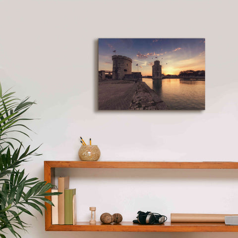 Image of 'Port de la Rochelle' by Sebastien Lory, Giclee Canvas Wall Art,18 x 12