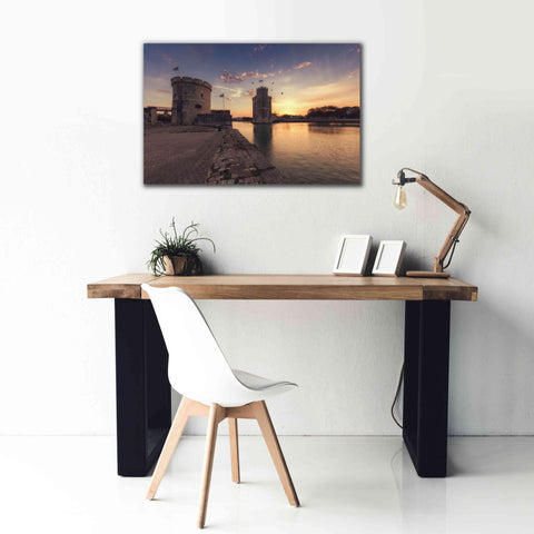 Image of 'Port de la Rochelle' by Sebastien Lory, Giclee Canvas Wall Art,40 x 26