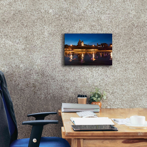 Image of 'Castle Reflections' by Sebastien Lory, Giclee Canvas Wall Art,18 x 12