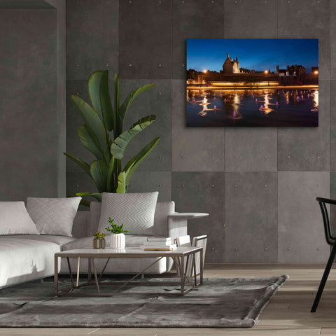 Image of 'Castle Reflections' by Sebastien Lory, Giclee Canvas Wall Art,60 x 40