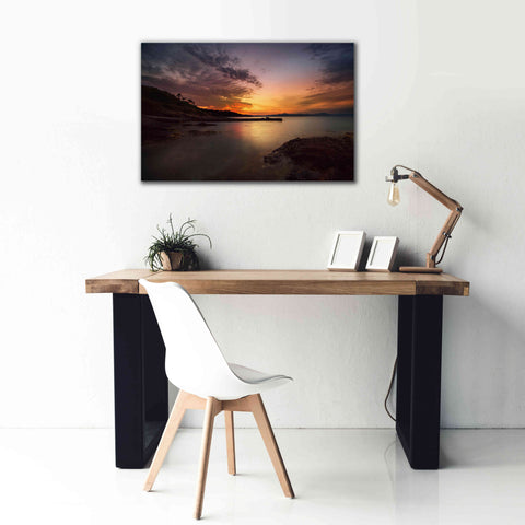 Image of 'Fiery Sunset' by Sebastien Lory, Giclee Canvas Wall Art,40 x 26