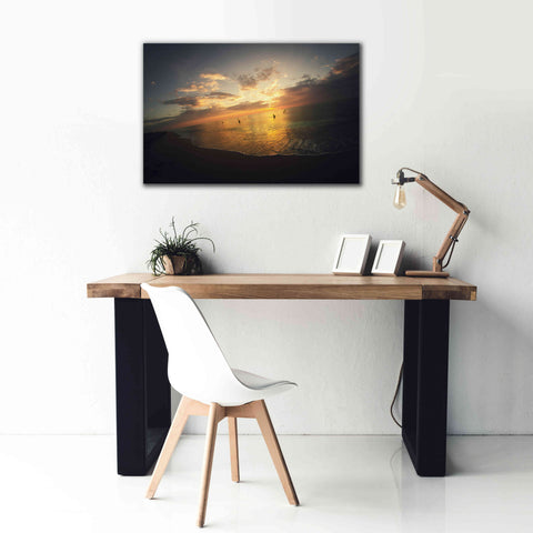 Image of 'Fiery Ocean' by Sebastien Lory, Giclee Canvas Wall Art,40 x 26