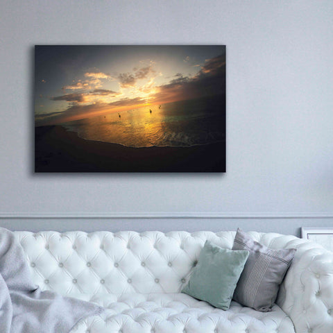 Image of 'Fiery Ocean' by Sebastien Lory, Giclee Canvas Wall Art,60 x 40