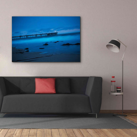 Image of 'Blue Hour Pier' by Sebastien Lory, Giclee Canvas Wall Art,60 x 40