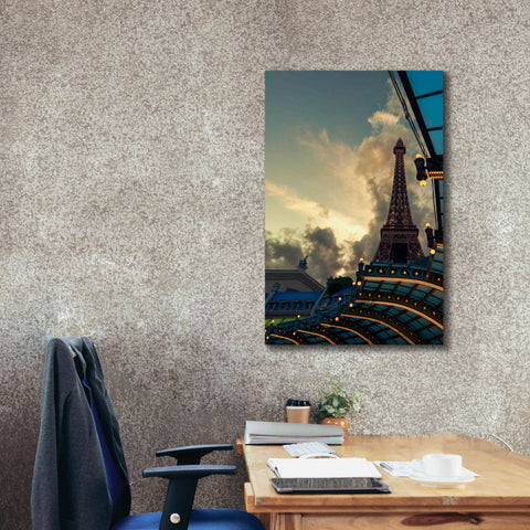 Image of 'Eiffel Vegas' by Sebastien Lory, Giclee Canvas Wall Art,26 x 40