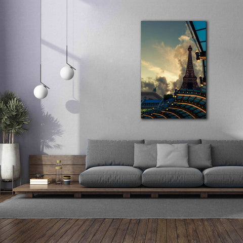 Image of 'Eiffel Vegas' by Sebastien Lory, Giclee Canvas Wall Art,40 x 60